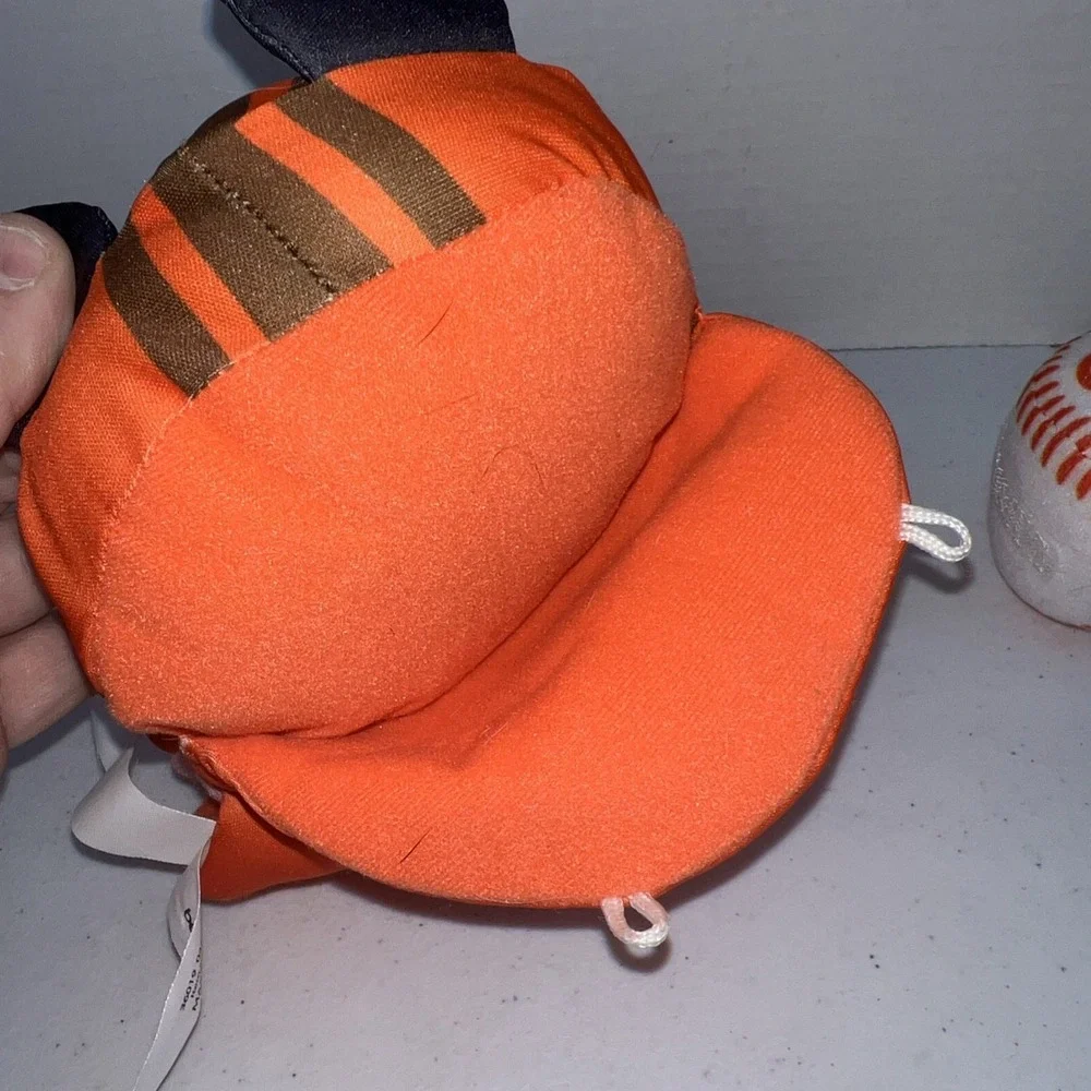 Little Tikes Tiger Hand Puppet Plush Orange With Baseball